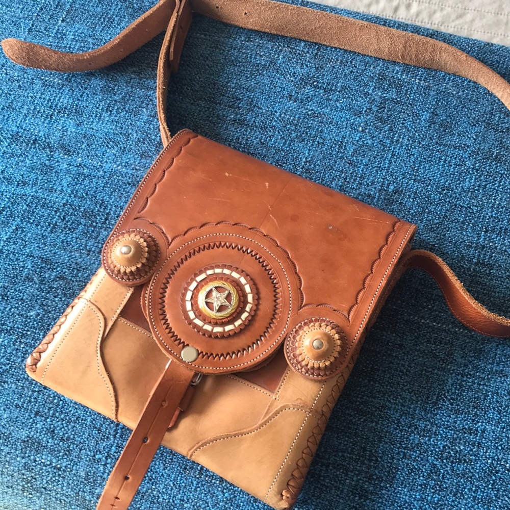 Rustic leather bag